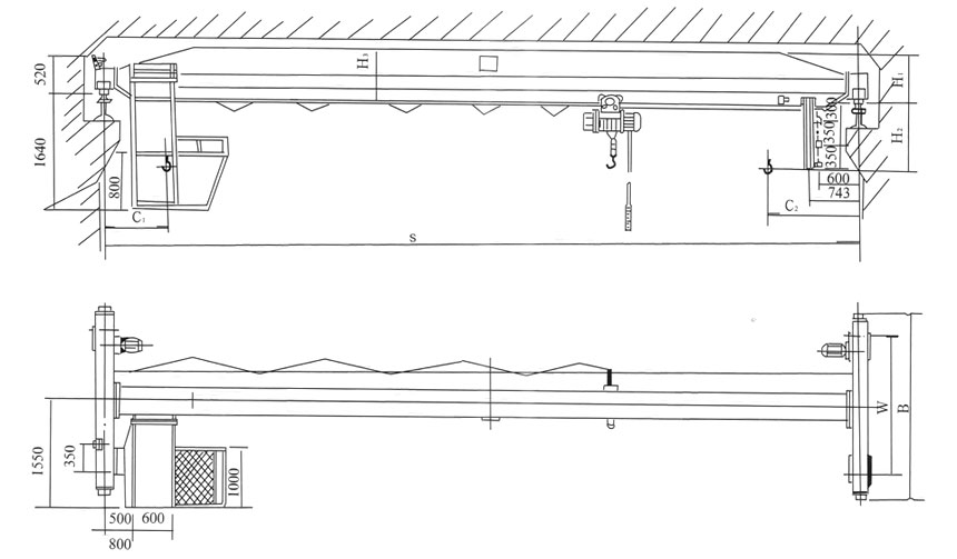 LD型1-32T電動(dòng)單梁橋式起重機(jī)